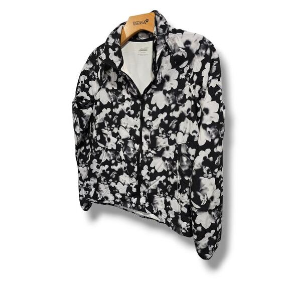 Avia Girls black white zip-front activewear performance jacket - large (10/12) - Picture 3 of 7